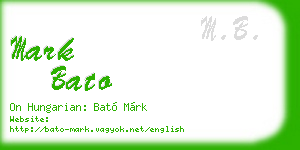 mark bato business card