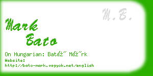 mark bato business card